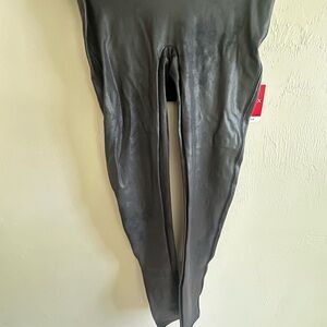 SPANX Shiny Black Leggings